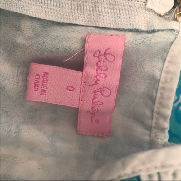 Lily Pulitzer Turquoise Blue and White Summer Dress - Picture 6 of 8